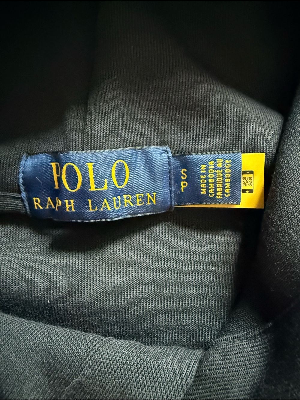 Polo by Ralph Lauren Navy Pullover Hoodie with White Pony - Picture 4 of 7